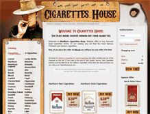 Tablet Screenshot of cigaretteshouse.com